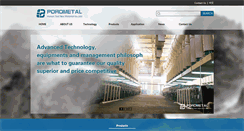 Desktop Screenshot of porometal.com